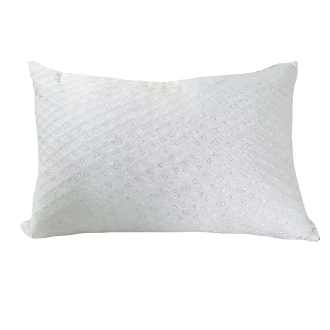 Blue chopped sponge, chemical fiber, bamboo fiber pillow, gel memory foam, slow rebound sponge, Amazon pillow details Picture