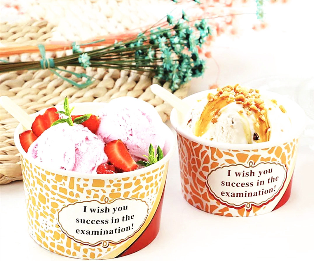 一次性冰淇淋杯雪糕纸碗带盖冰淇淋球碗98杯85杯75杯厂家直销