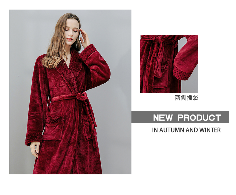 Coral velvet pajamas for men winter thickened with velvet flannel for men spring and winter warm homewear for men set