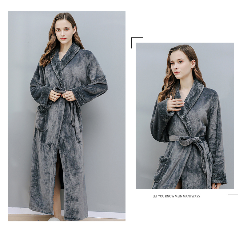 Coral velvet pajamas for men winter thickened with velvet flannel for men spring and winter warm homewear for men set