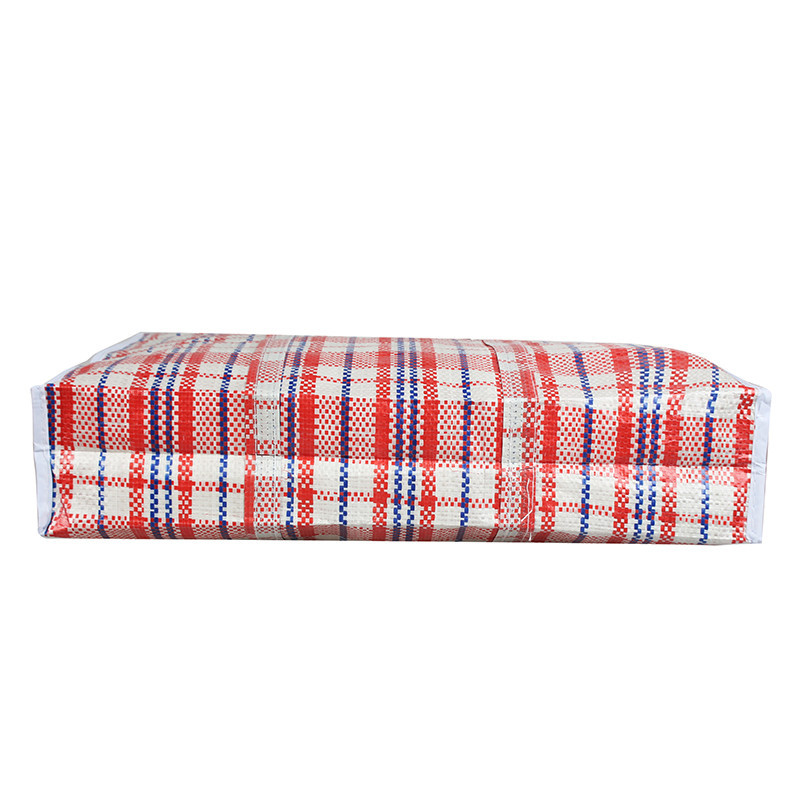 Spot Color Strip Woven Bag Portable Environmental Protection Shopping Bag Manufacturers Supply Moving Storage Migrant Worker Bags Can Be Customized details Picture