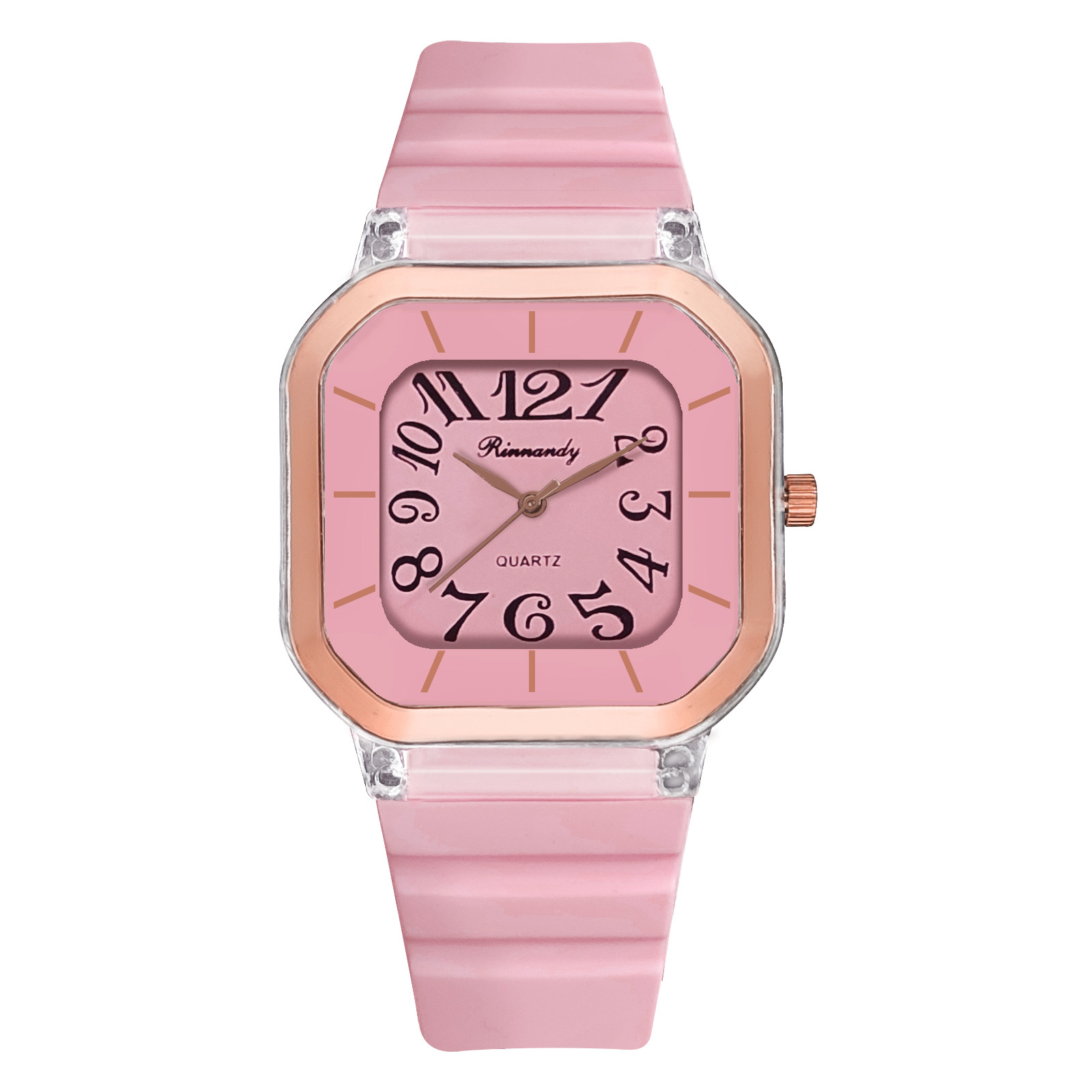 Crossover hot sale deportes reloj de silicona tendencia de moda estudiante de secundaria pareja cuadrada reloj de cuarzo jellycolor reloj de las mujeres Application Scenario