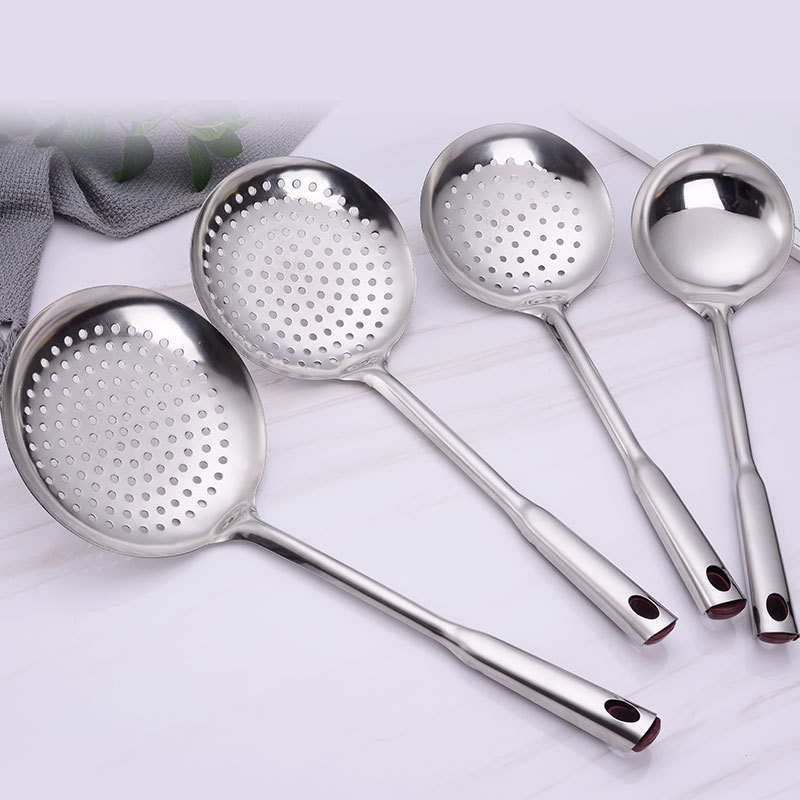 Wholesale of stainless steel soup shells, soup strainers for hot pot frying, filtering strainers, cooking soup spoons and kitchenware from manufacturers Specification image