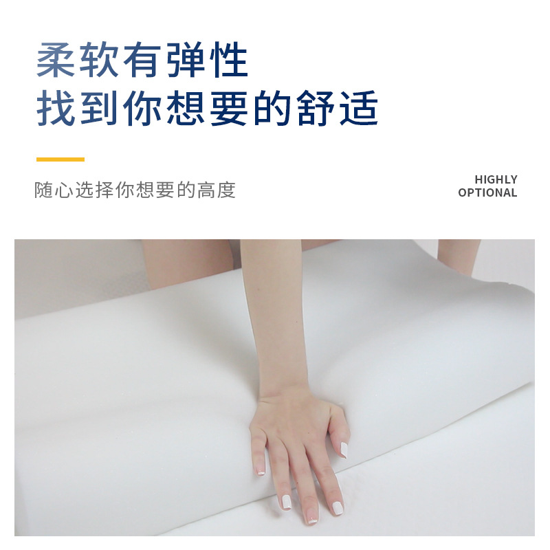 Factory direct sales of sponge pillows, cool, soft and breathable in summer, cervical pillows, adult, student and children's pillows in stock for wholesale Specification image