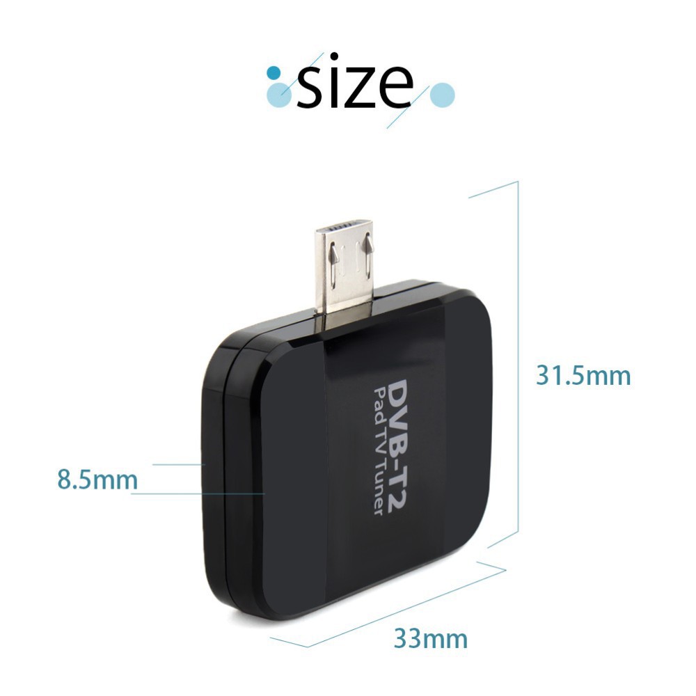 Android DVB-T2 Dongle H264 is applicable to Europe, Colombia, Thailand, etc