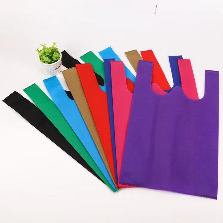 Fabricante cross-border special stock moldeo desechable no tejido hot fit compras bolsa de embalaje de mano publicidad bolsa de chaleco
