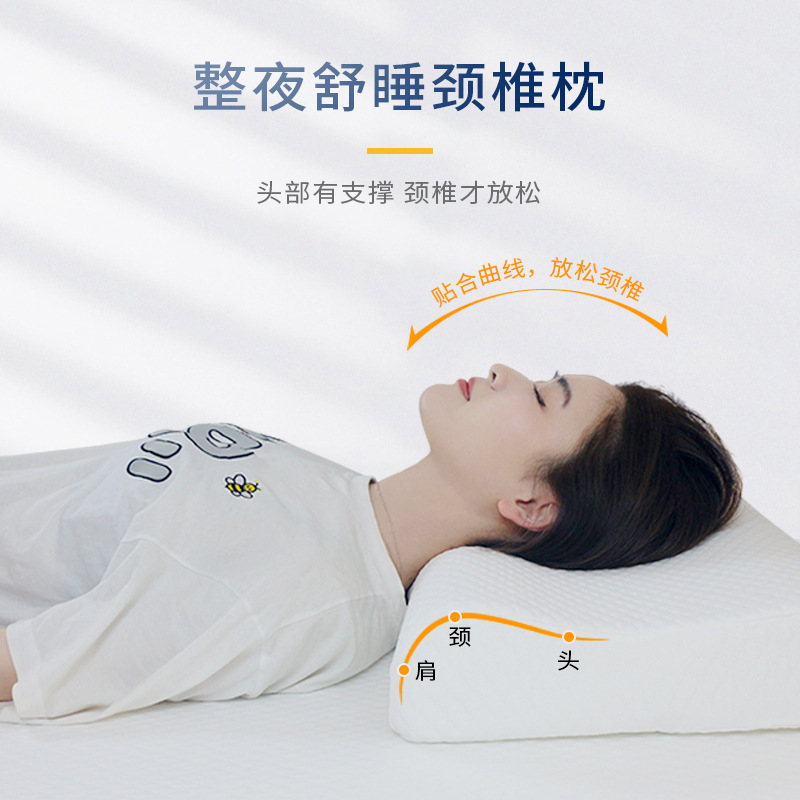 Factory direct sales of sponge pillows, cool, soft and breathable in summer, cervical pillows, adult, student and children's pillows in stock for wholesale details Picture