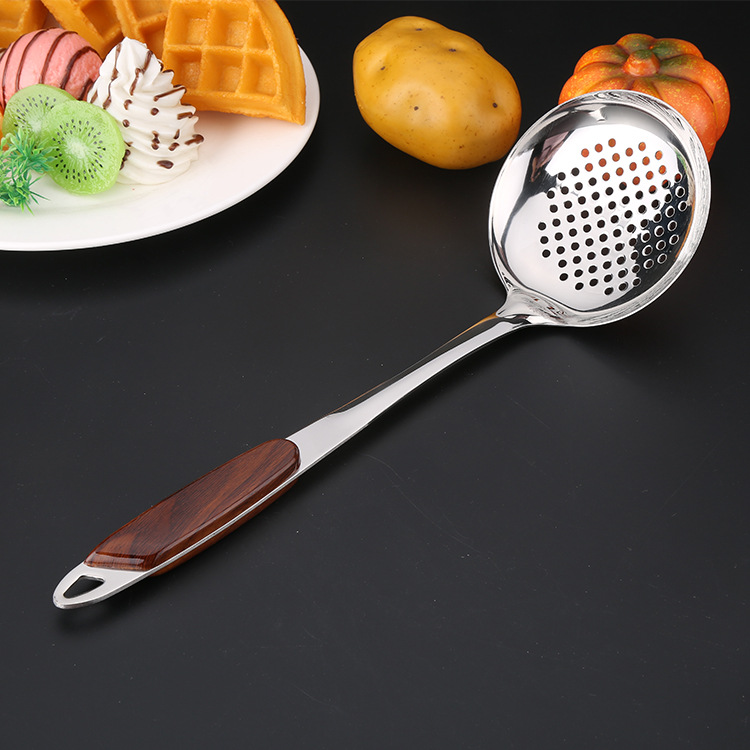 Household stainless steel non-magnetic cooking spoon and spatula set, kitchen spatula and spatula six-piece set of stainless steel kitchenware Item Picture