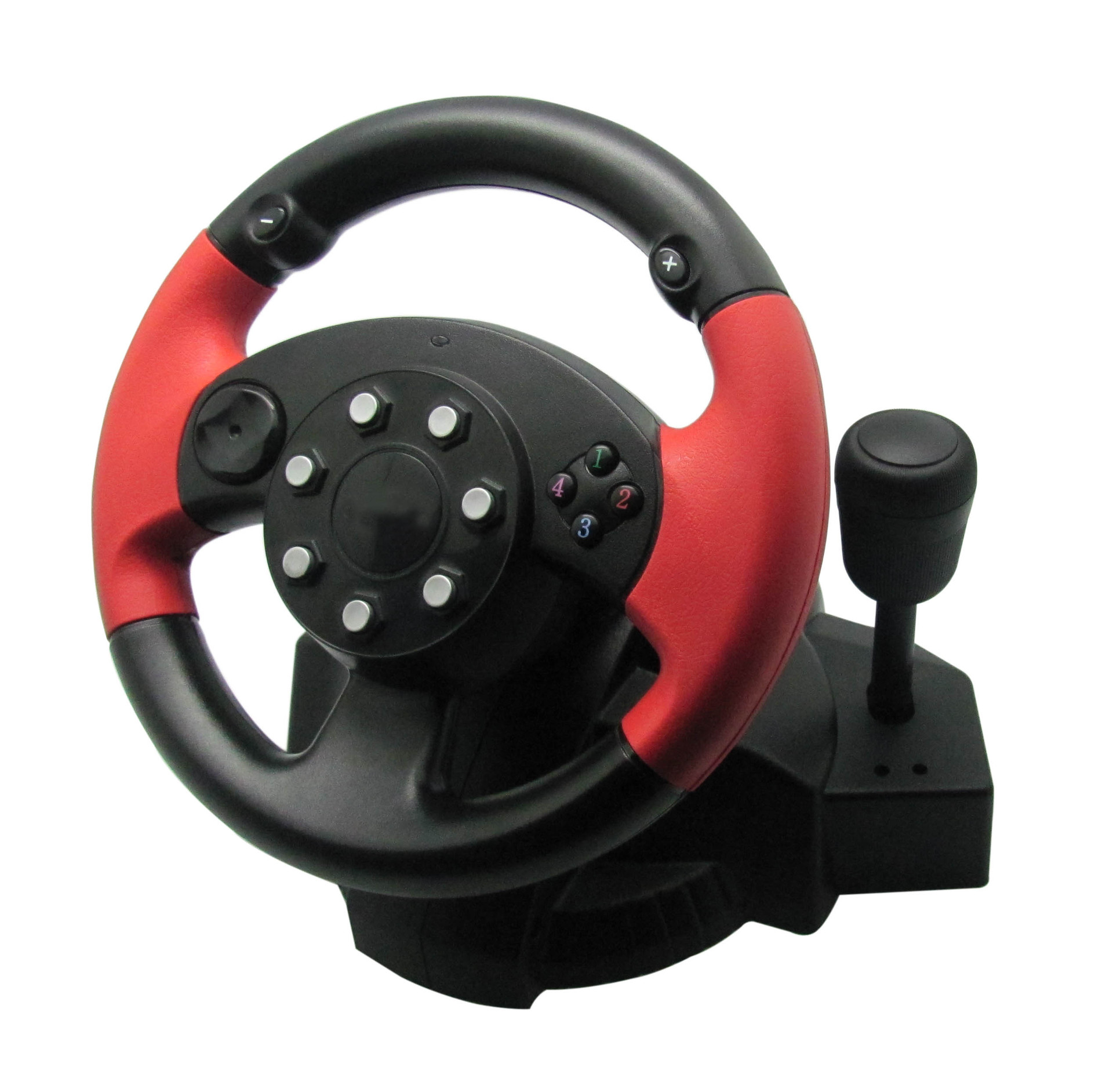 F1 PC Gaming Steering Wheel Ps3/Ps2/STEAM All-in-one Wired vibrating Steering wheel rubber grip