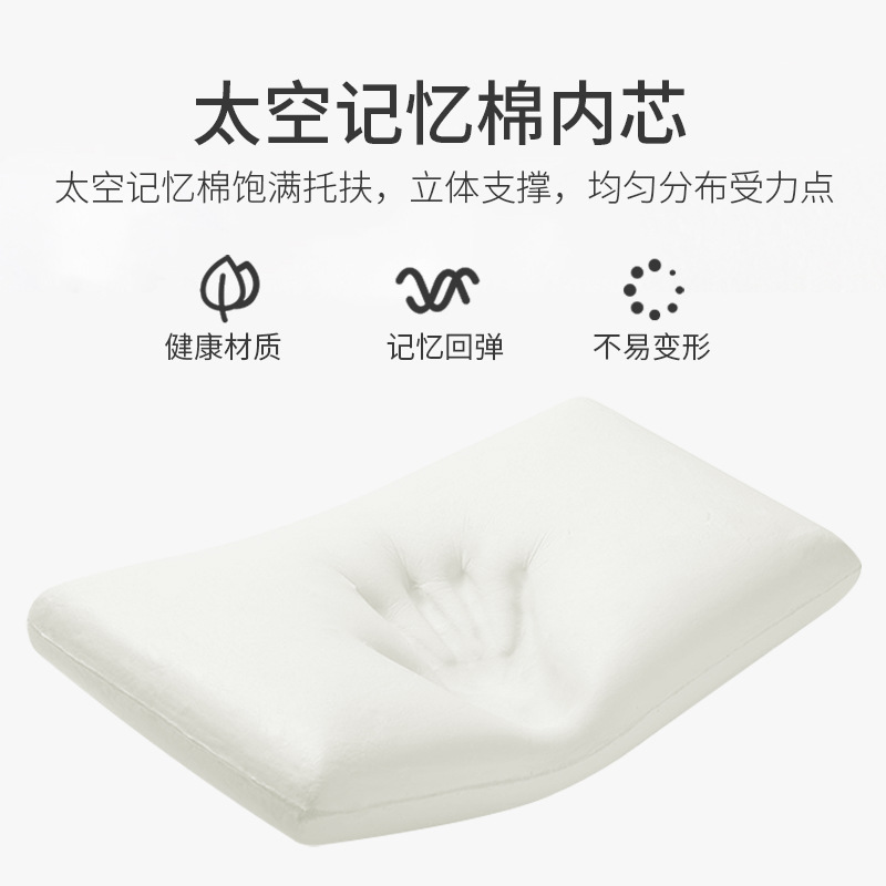 Cross-border cervical spine protection pillow for sleep, single male and female space memory foam pillow core for sleeping, student bread pillow customization Application Scenario