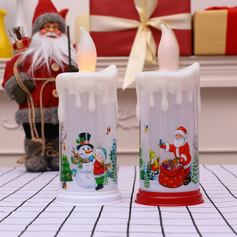 Christmas teardrop candle simulation wax decorative handicrafts and ornaments details Picture