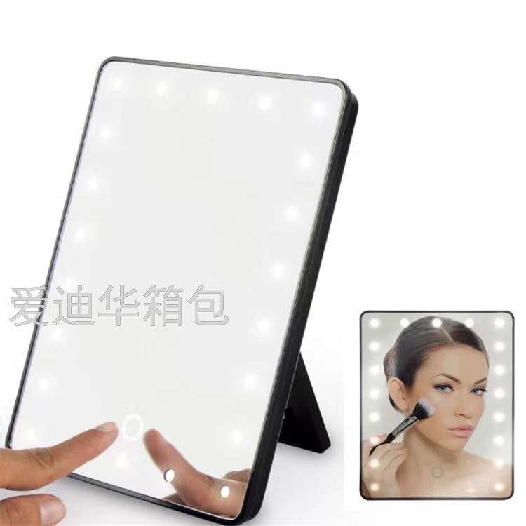Korean version of a Taiwanese-style makeup mirror with LED lighting, a popular makeup girl's Douyin style, a convenient Instagram princess mirror for dormitories Application Scenario