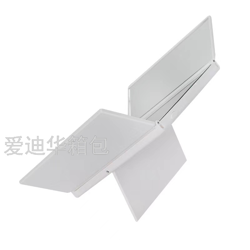 LED makeup mirror, portable, three-sided dressing and folding mirror, three-sided folding multi-angle makeup gift mirror Application Scenario