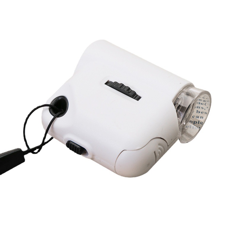 Children's portable led lamp microscope TH-7004C high-definition microscope wholesale white high-magnification magnifying glass Item Picture