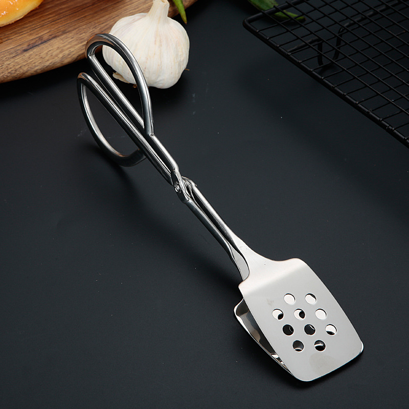 Stainless steel thickened kitchen steak tongs, hotel restaurant buffet tongs, barbecue tongs, salad tongs, food tongs Item Picture