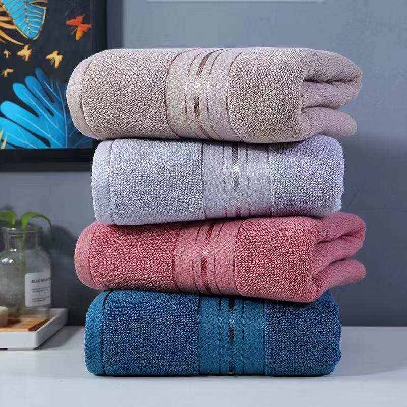 Seda brillante toalla de baño set toalla 70*140cm absorbente adulto regalo toalla Item Picture