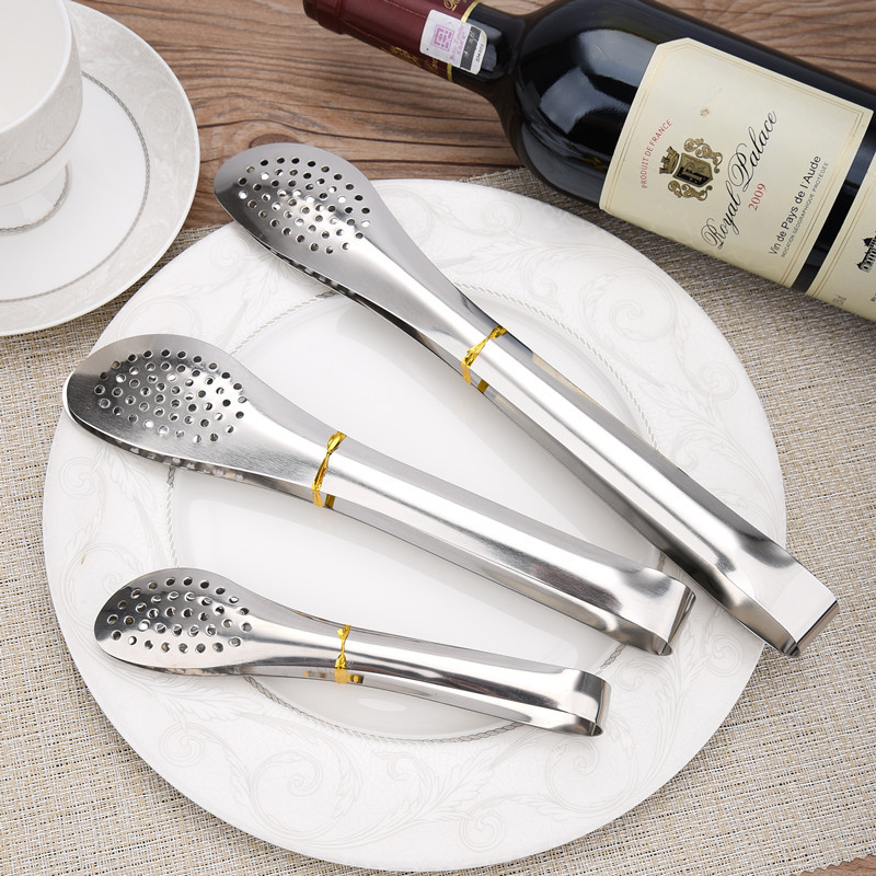 Non-magnetic stainless steel 5-inch, 7-inch, 9-inch and 12-inch exquisite food tongs, ice tongs and food tongs Specification image