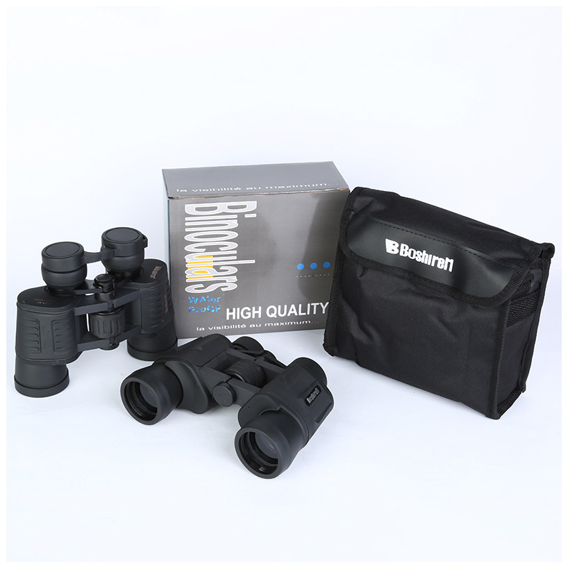 Factory wholesale BOSHIREN 10X40 high-power high-definition binoculars, adult outdoor binoculars Item Picture