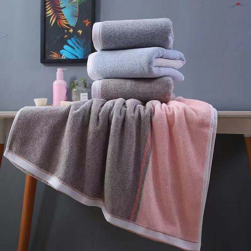 Toalla de baño de doble color AB facial regening hilo cubierta toalla 70*140cm absorbente para adultos details Picture