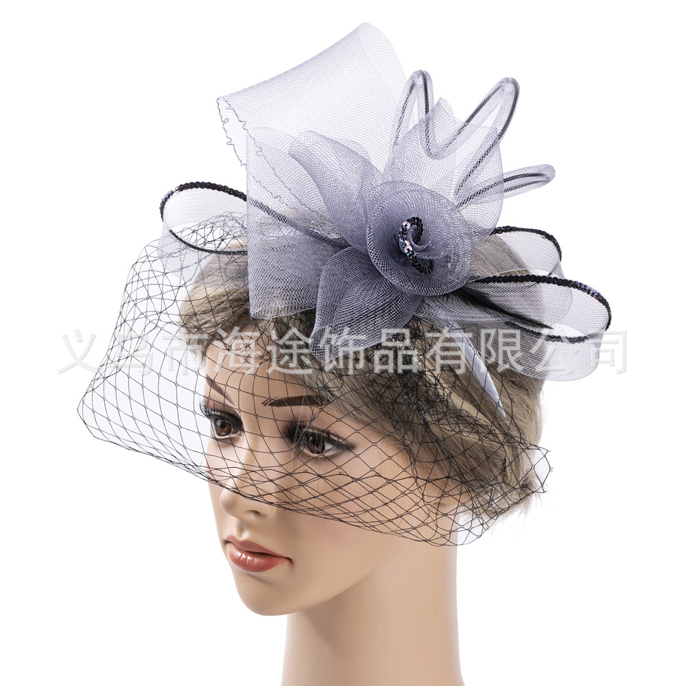 Amazon's new style can be shaped wire PVC sequin hair band hair accessories female Douyin shooting hair band bridal headwear thumbnail