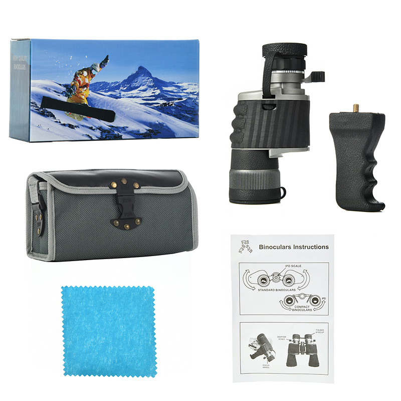 The Snowman AD8X40, a high-definition monocular telescope with a handle, is a handheld monocular telescope