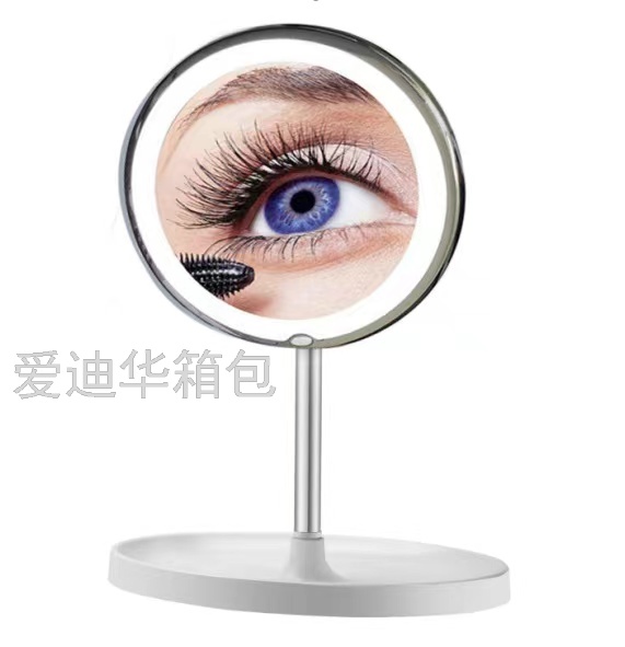New LED magnifying makeup mirror 5X10X gooseneck suction cup bathroom mirror My Flexible Mirro details Picture