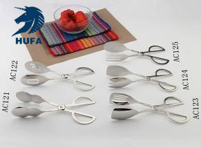Stainless steel thickened kitchen steak tongs, hotel restaurant buffet tongs, barbecue tongs, salad tongs, food tongs