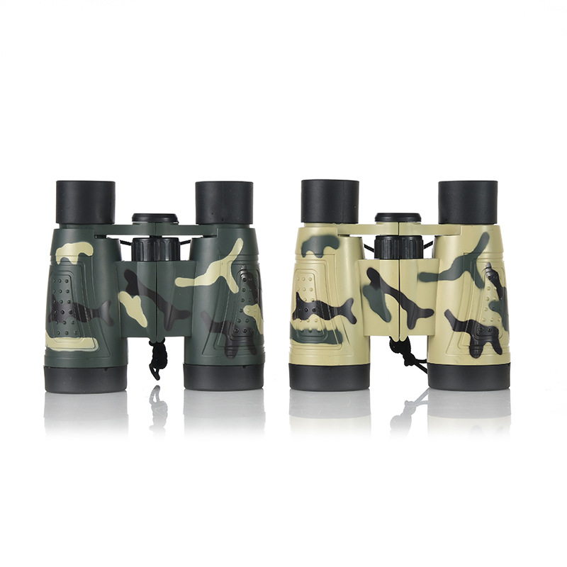 Children's camouflage binoculars, high-definition student science exploration, outdoor travel portable binoculars, boys' toys details Picture