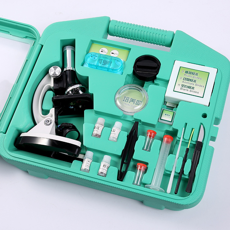 Factory direct sales of new 1200x student and children's microscopes, laboratory equipment, and metal microscopes wholesale