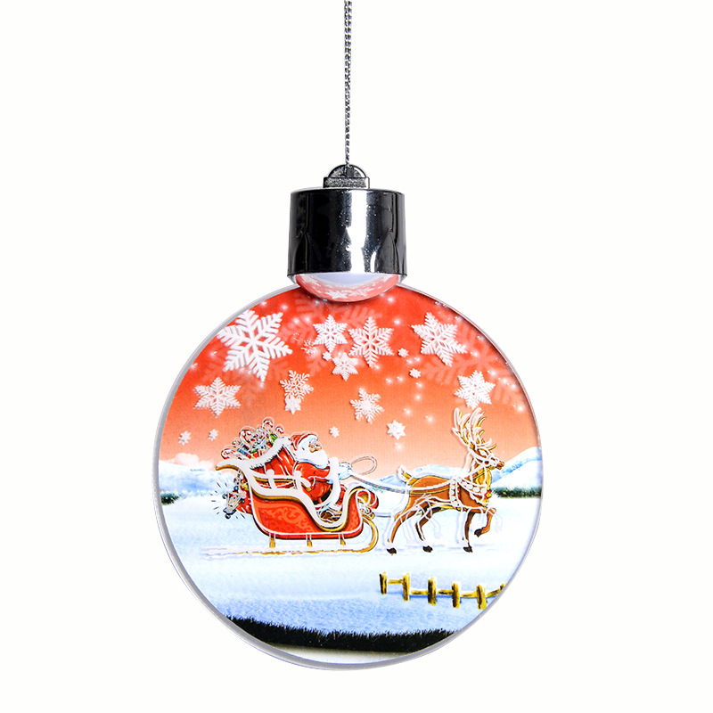 New cartoon acrylic hanging decoration window display counter acrylic gift 3D Christmas festival decoration night light Item Picture
