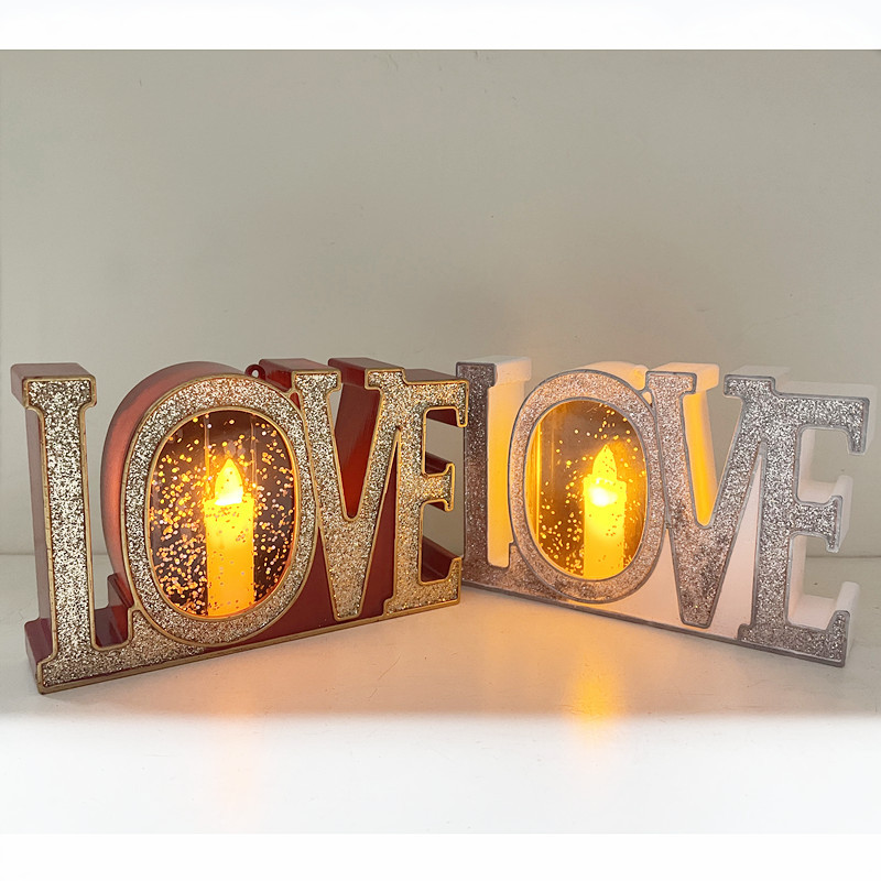 Water-filled love single wax lamp, home living room, bar, wind lamp, decorative items, handicrafts, scene arrangement lamp, LED light Application Scenario