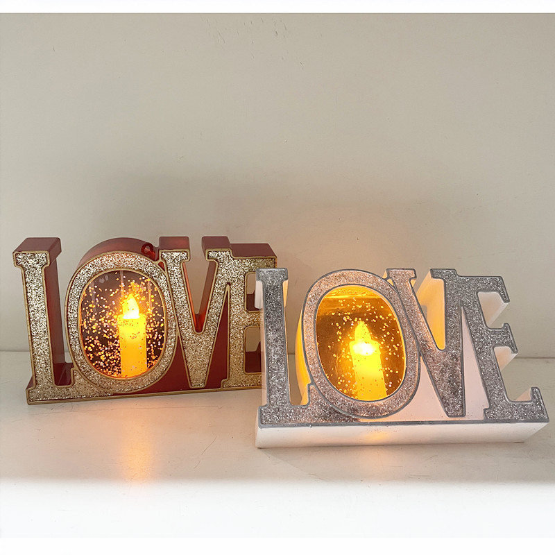Water-filled love single wax lamp, home living room, bar, wind lamp, decorative items, handicrafts, scene arrangement lamp, LED light