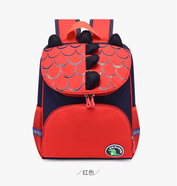 Cartoon cute dinosaur schoolbag for boys and girls in the middle and senior classes of kindergarten, 3-8 years old, backpack with chest strap Item Picture