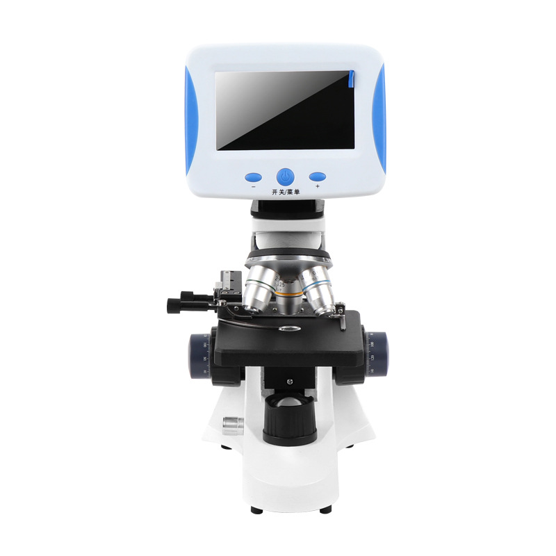 The Bosha 45LCD zoom objective lens teaching microscope with display screen is a 2000-x high-definition optical microscope for home education Item Picture
