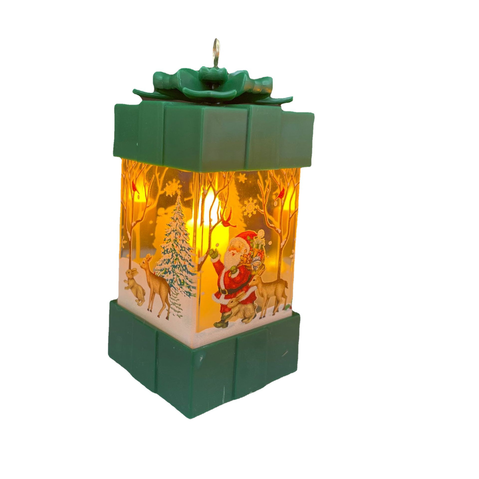 Christmas printed LED light-up gifts, ornaments, wind lamps, home display Windows, counters, night lights, patterns can be customized Item Picture