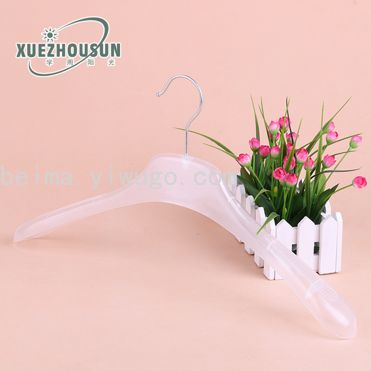 全新塑料 无痕防滑服装店  衣挂 衣服架 男装白色透明  展示衣架