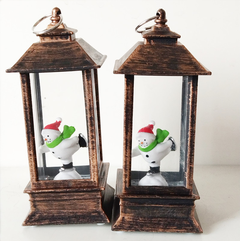 Ramadan Christmas water-filled breeze, Santa Claus night light, decorative handicrafts, scene arrangement lights, LED lighting details Picture