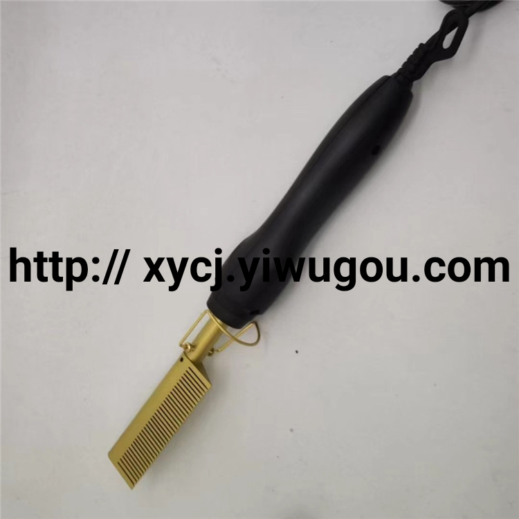 Amazon's best-selling electric curling comb, home curling iron, dry and wet dual-purpose copper comb, multi-functional electric straightening comb Specification image