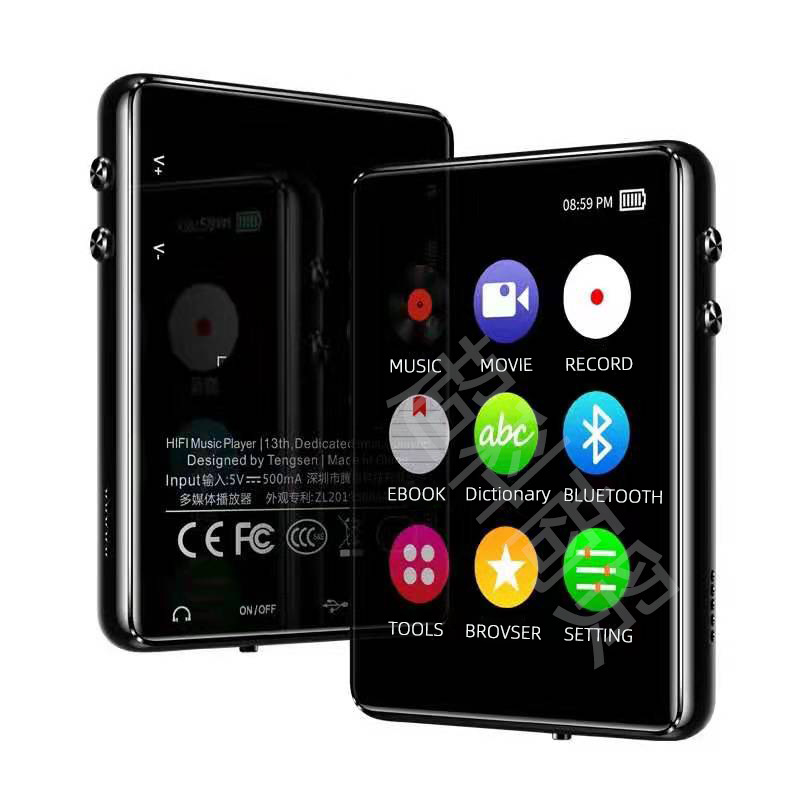 2.4 "full screen touch MP3 Walkman Music HIFI Player MP4 Small large screen MP5 Bluetooth