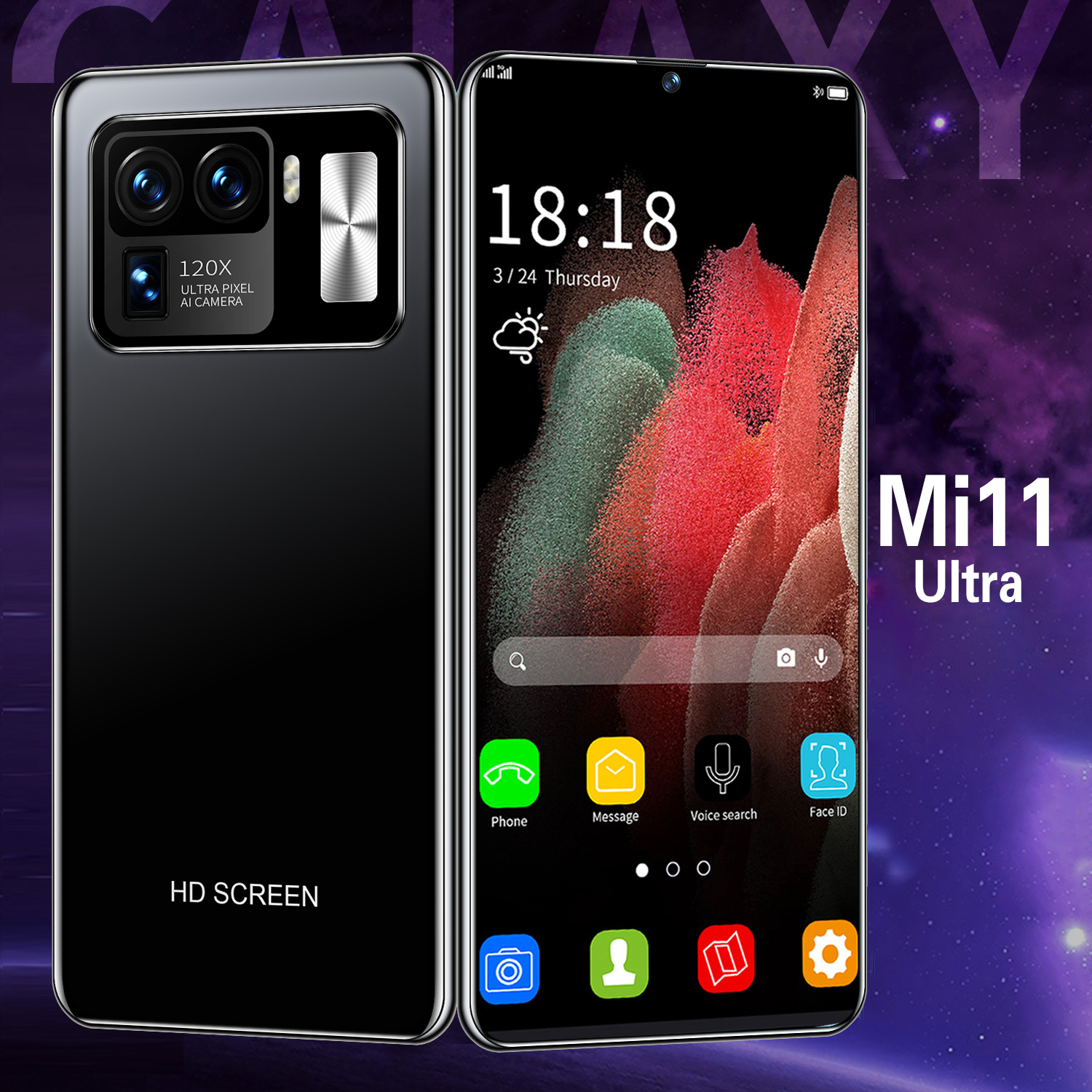 Mobile phone Mi11 Ultra 6.7-inch Android smartphone Shrimp Lazada support