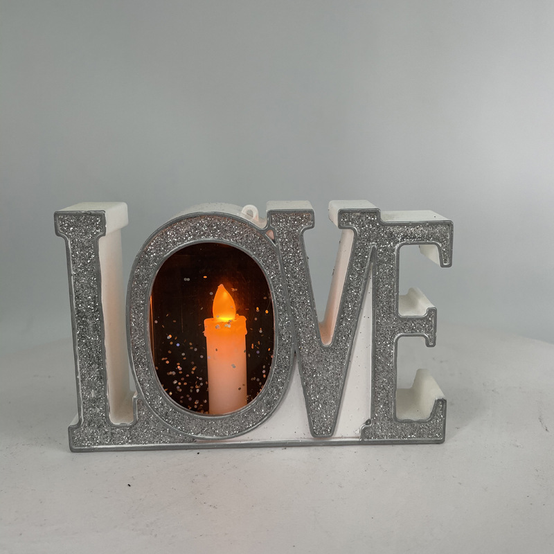 Water-filled love single wax lamp, home living room, bar, wind lamp, decorative items, handicrafts, scene arrangement lamp, LED light Specification image