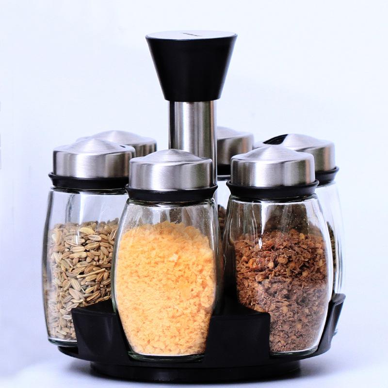 علب صلصة زجاجية دوارة ثلاثية الأبعاد، علب مطابخ، أفكار أوروبية Specification image