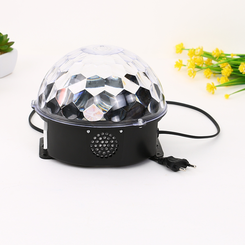 Remote control Bluetooth, large crystal magic ball, mp3 music, new RGB stage disco light, KTV seven-color rotating voice control Specification image