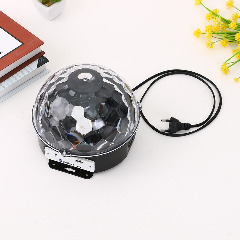 Remote control Bluetooth, large crystal magic ball, mp3 music, new RGB stage disco light, KTV seven-color rotating voice control Application Scenario