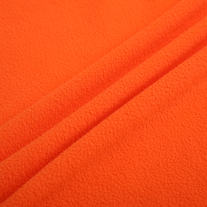 170g dyed all-polyester 100D144F single-sided polar fleece for autumn and winter clothing fabric, knitted polar fleece