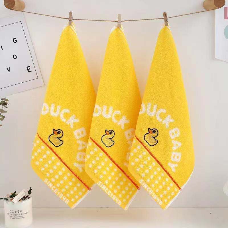 LT DUCK BABY nueva toalla de algodón absorbente ultra suave pequeño pato amarillo boutique toalla Item Picture