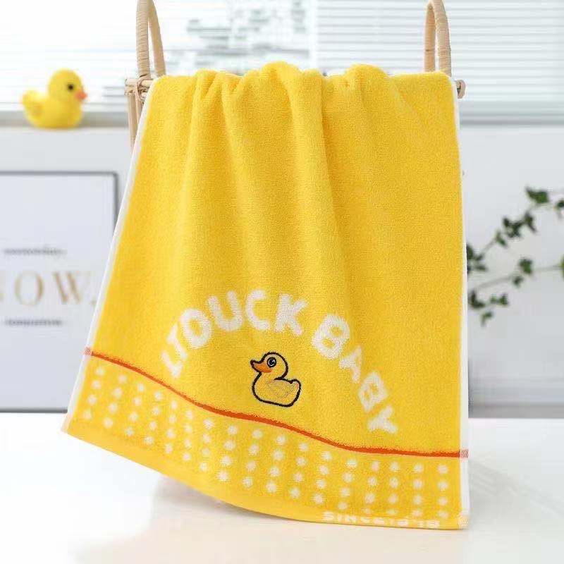 LT DUCK BABY nueva toalla de algodón absorbente ultra suave pequeño pato amarillo boutique toalla Specification image