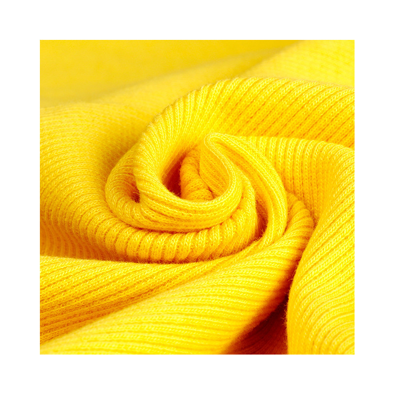Factory direct sales of fashion ribbed stretch striped fabric, all-cotton clothing fabric, knitted ribbed fabric in stock supply Application Scenario