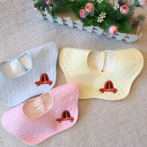 Baby bib Flower waterproof cotton 360 petals Rotatable bib bib baby bib