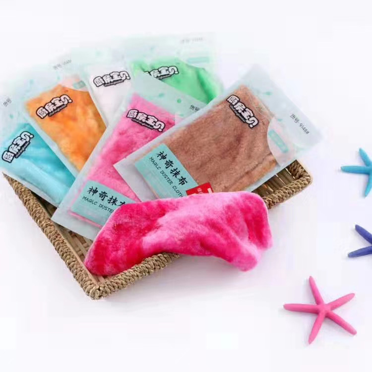 Bamboo fiber dish towels non-oiled household kitchen towels clean and oiled dishcloth absorbent no hair loss 28*30